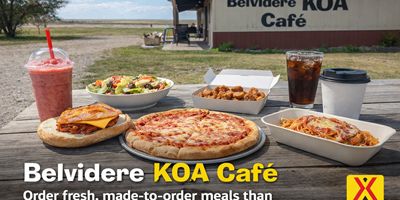 Dine In or Take It To Go: The Belvidere KOA Café