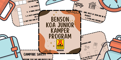 Want to Be an Official Benson KOA Junior Camper?