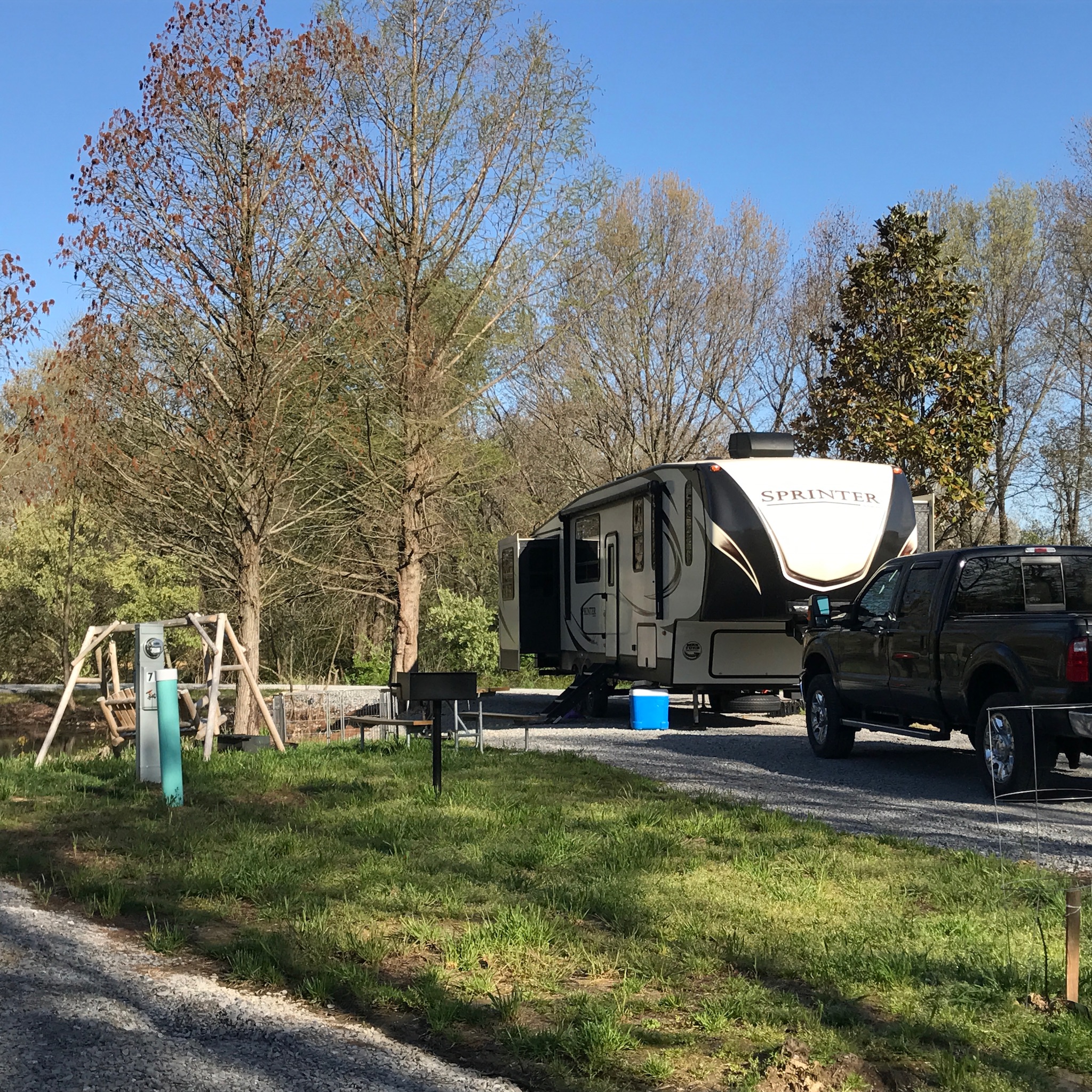 Pull Thru, 50/30/20 Amps, Full Hookups Full Hookup sites overlooking