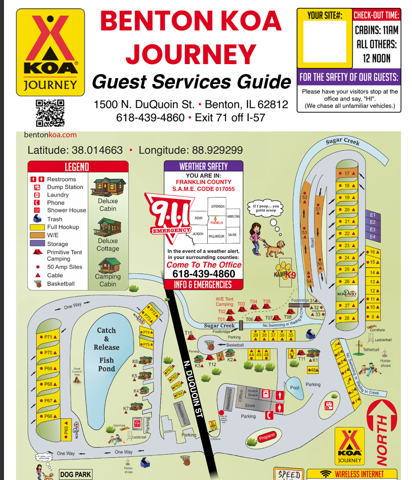 Campground Site Map