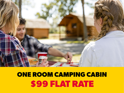 Camping Cabin Flat Rate 4 Person
