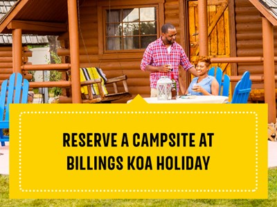 Reserve a campsite at Billings KOA Holiday