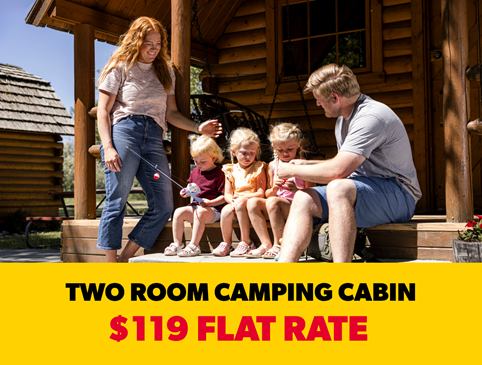 Camping Cabin Flat Rate 6 Person Photo