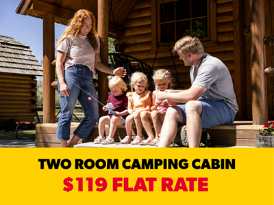 Camping Cabin Flat Rate 6 Person