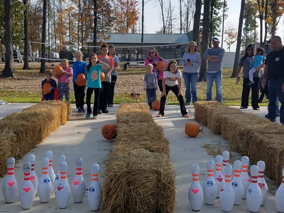 Pumpkin bowling