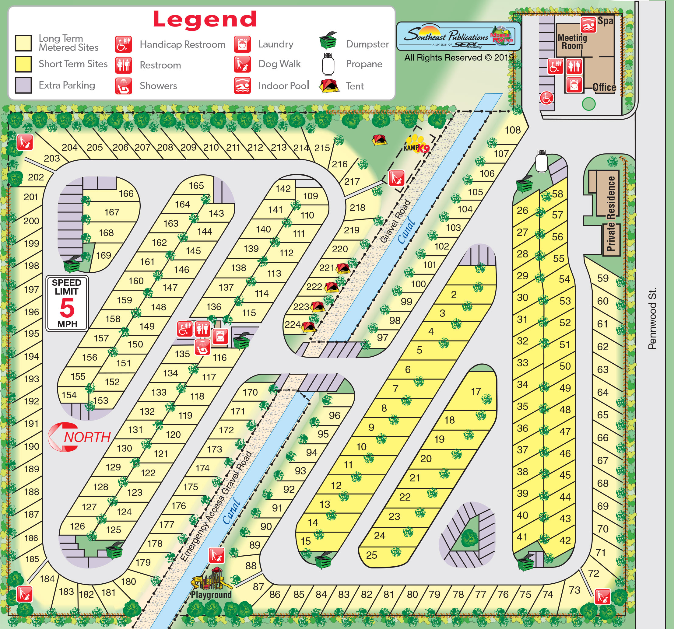 Campground Site Map