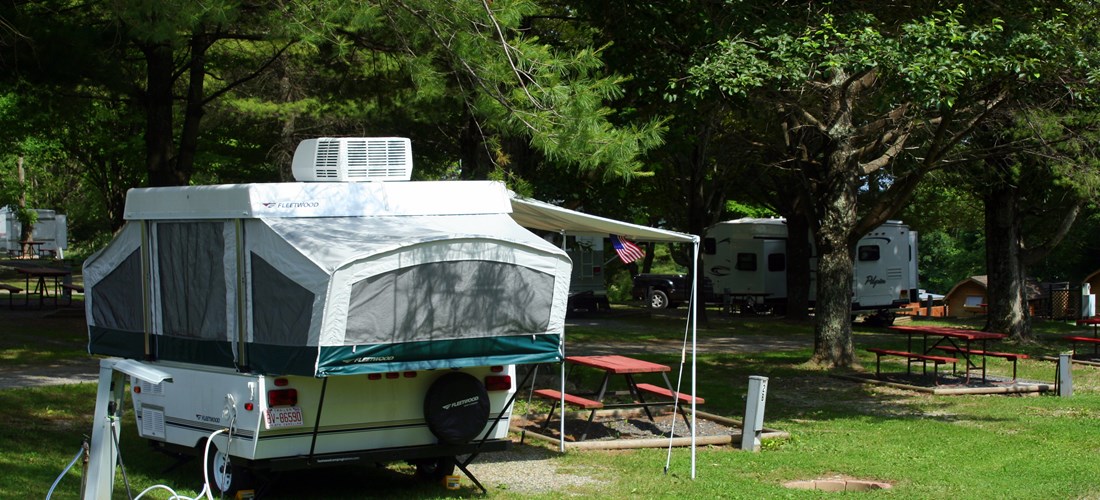 Pop-up, Van,  small camper site