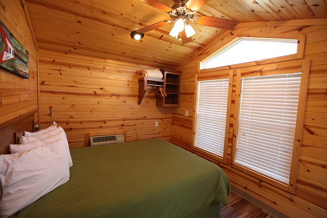 Private bedroom with queen bed.