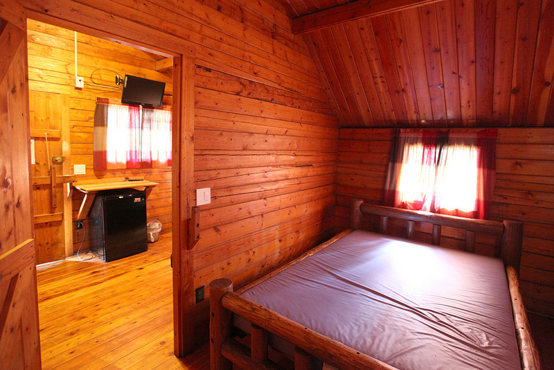 Don't worry about packing a cooler, this cabin comes with a mini-fridge.
