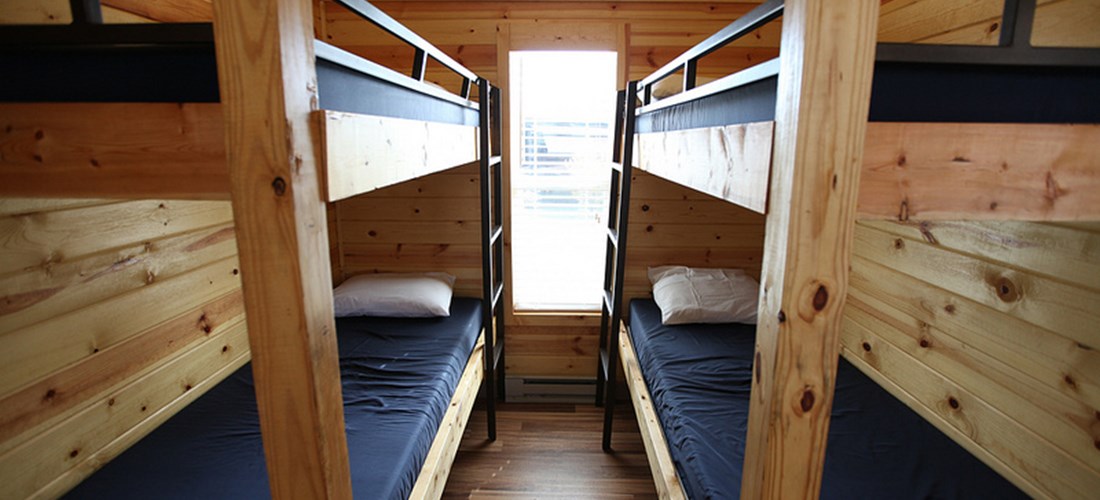 Kids will love the bunk room with two sets of full bunks.