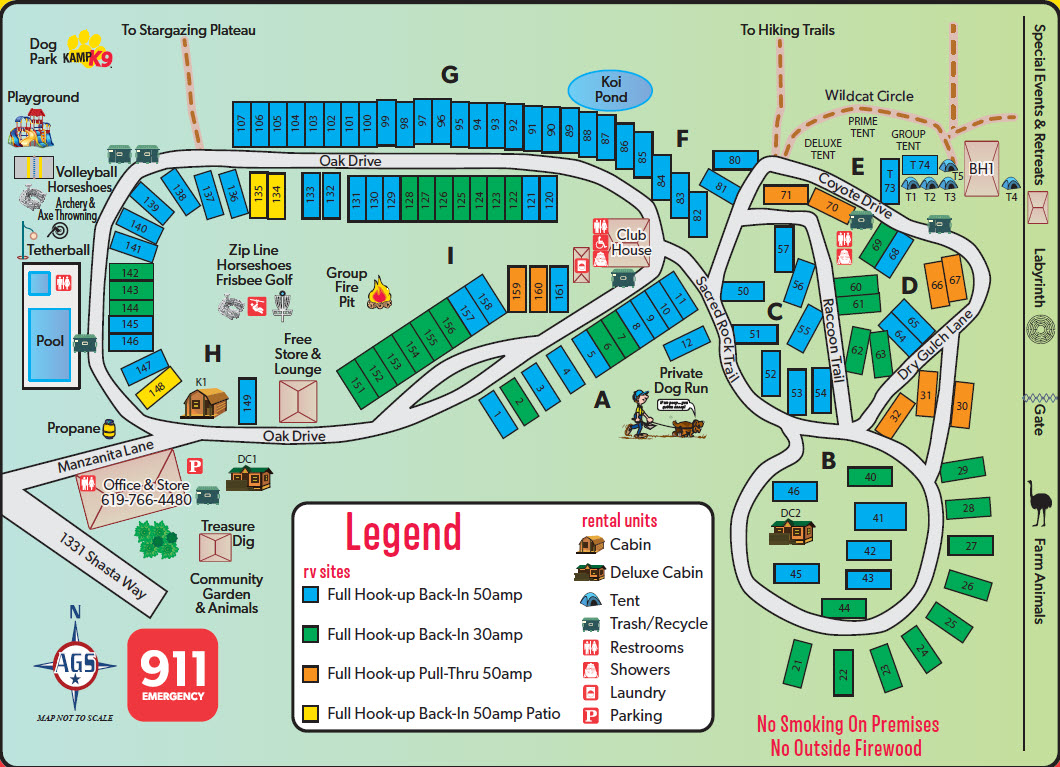Campground Site Map