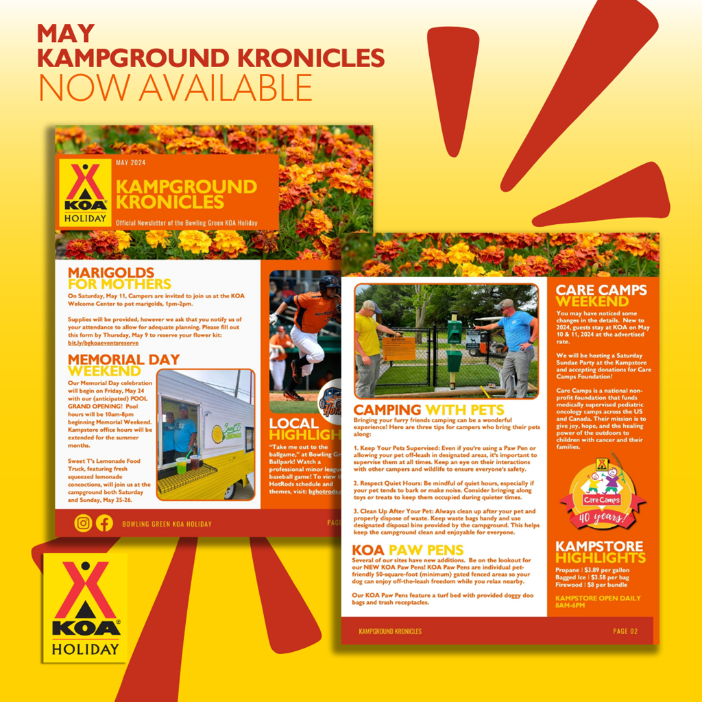 KOA Kampground Kronicles May 2024