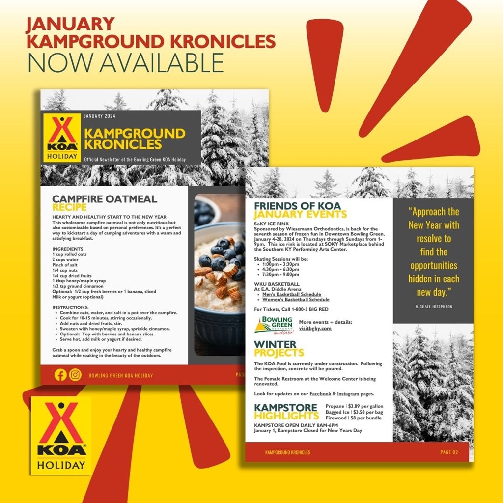 KOA Kampground Kronicles January 2024