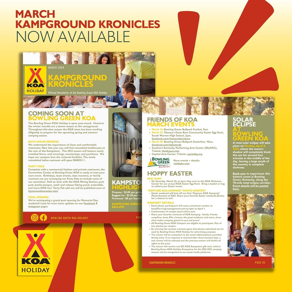 KOA Kampground Kronicles March 2024
