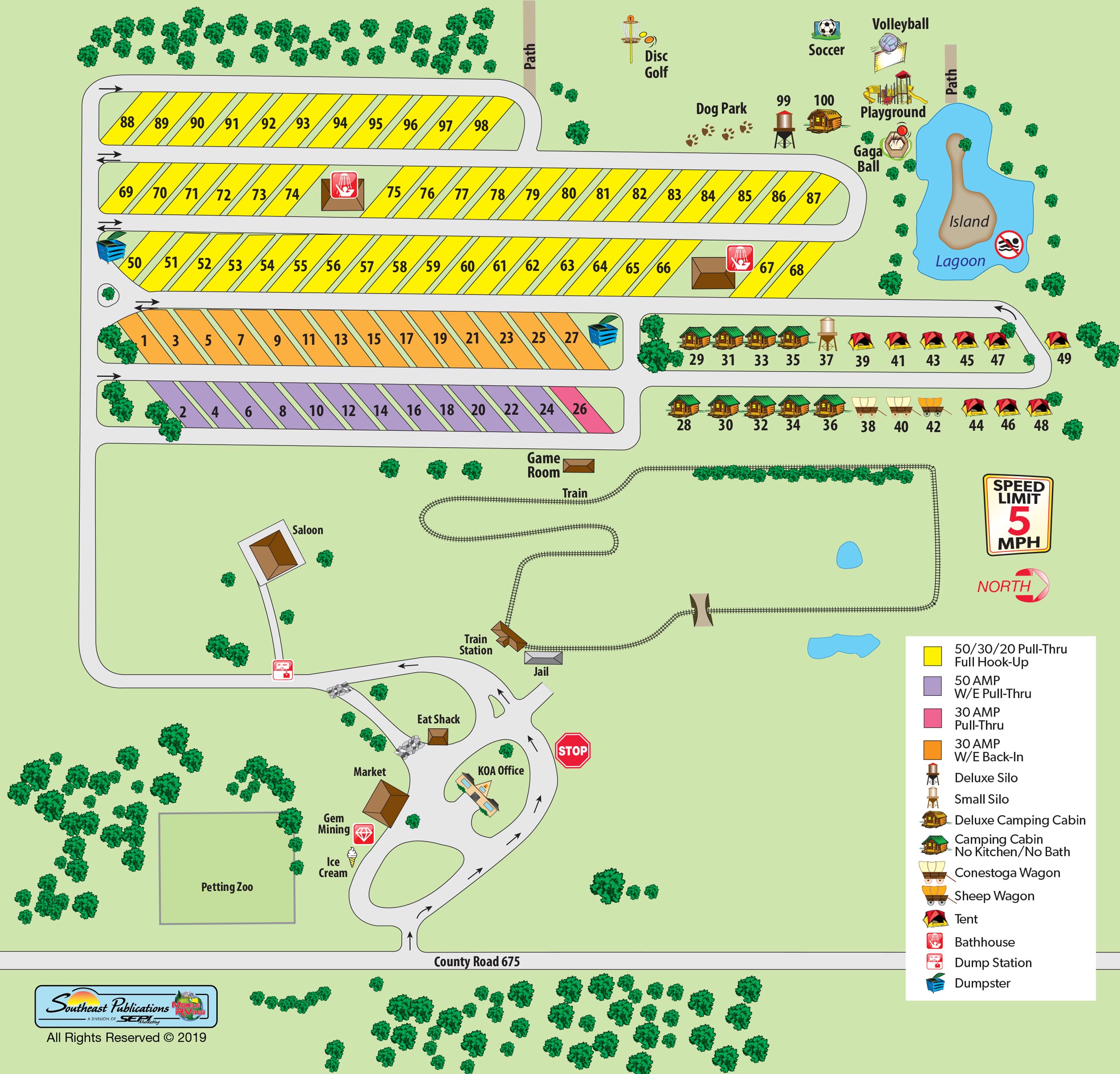 Bradenton, Florida Campground Map Bradenton / Hunsader Farms KOA