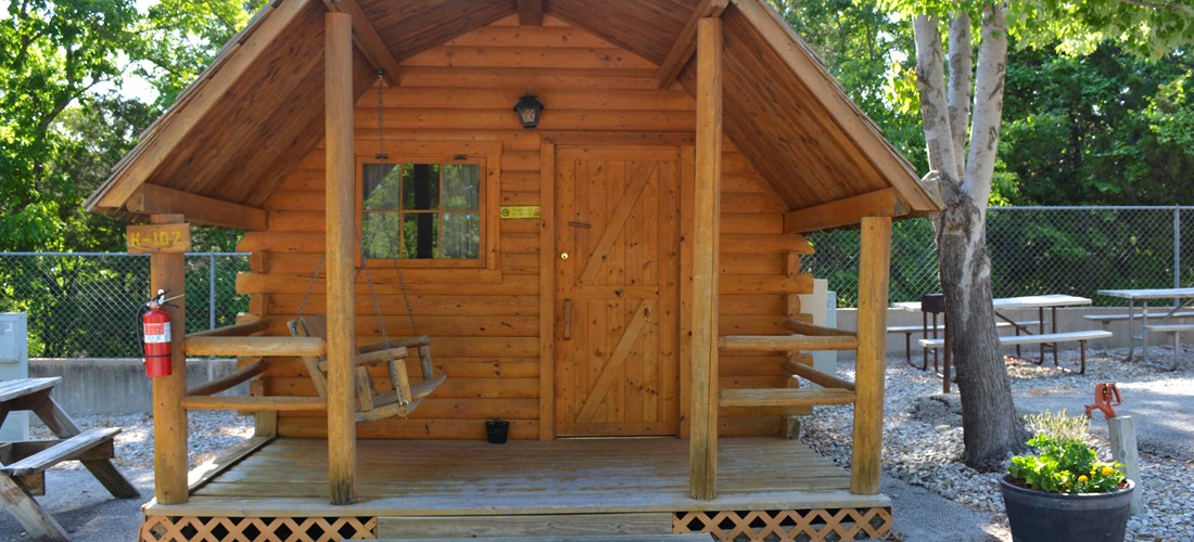 Exterior of 1 Room Camping Cabin