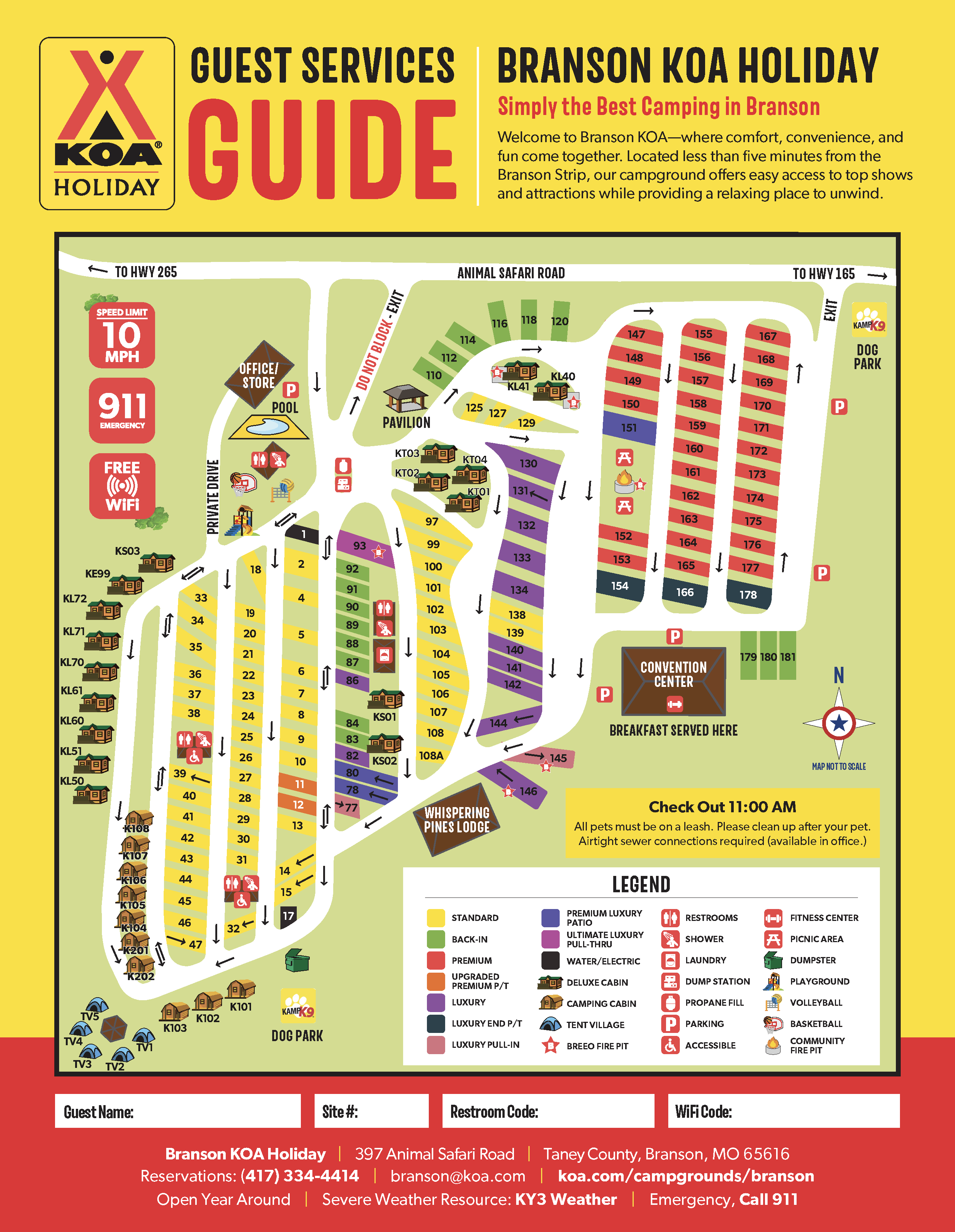 Campground Site Map