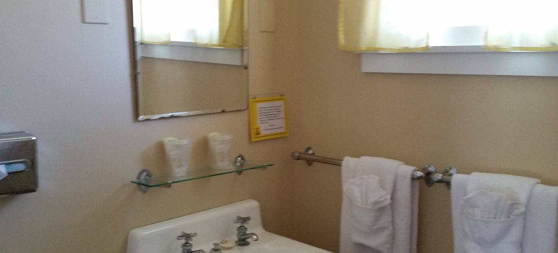 Bathroom inside Cottage