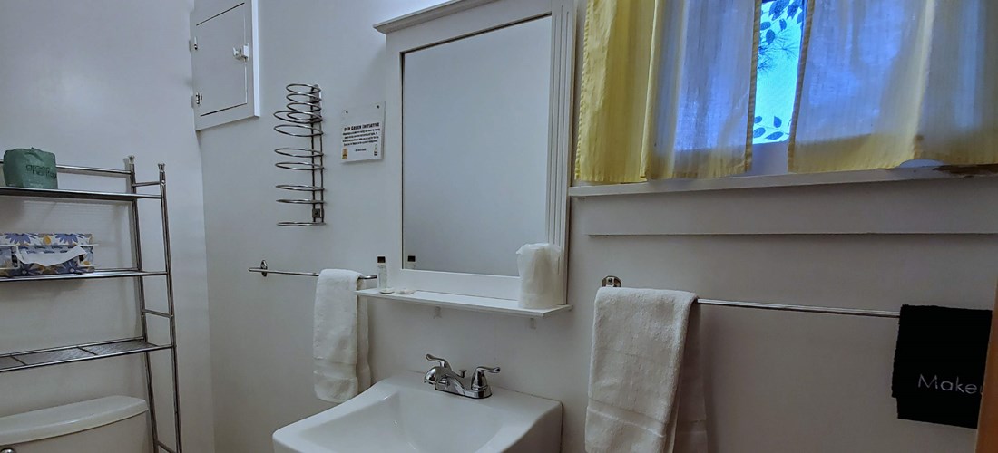 Bathroom inside cottages