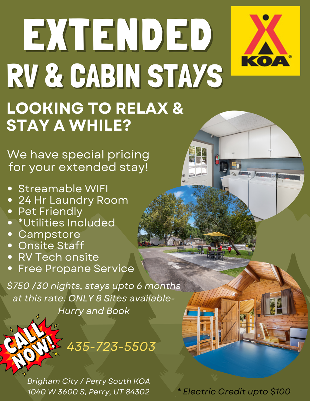 Discover Your Perfect Extended Stay at Brigham City KOA!