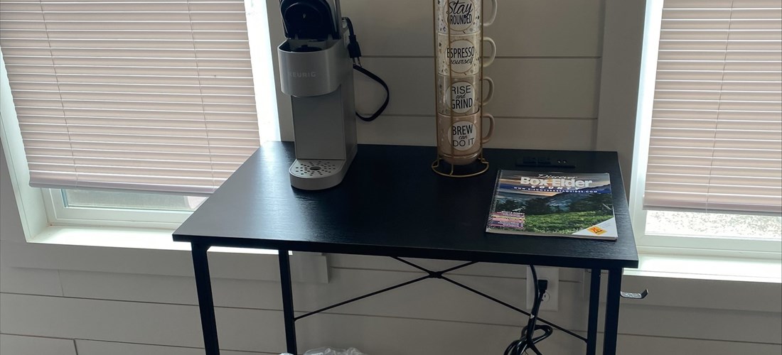 Tiny House- Desk & Keurig Coffee Maker