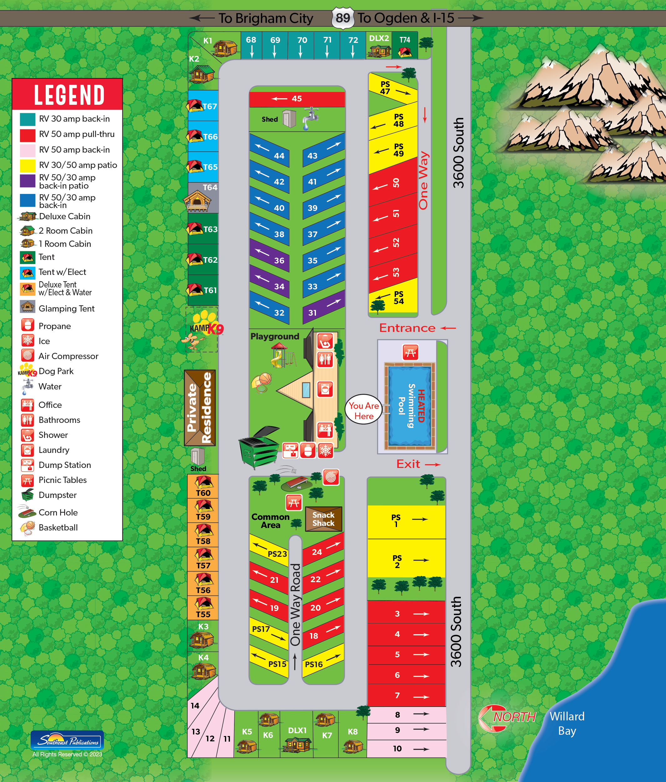 Campground Site Map