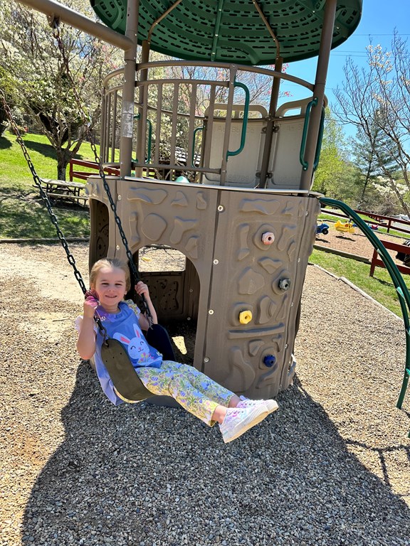 Swinging at the Playground