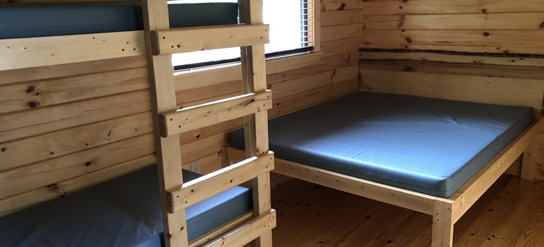 full and bunk beds