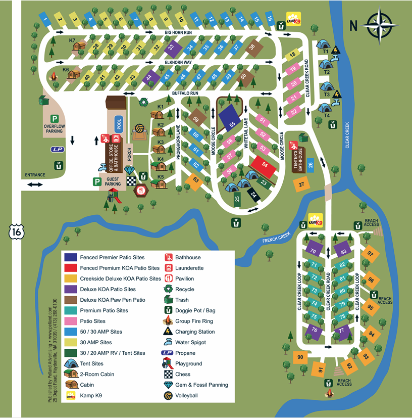 Campground Site Map