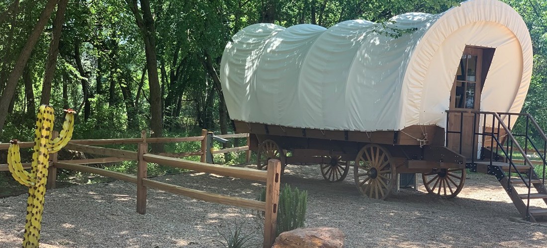 An overall side view of our wagons
