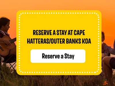 Reserve a stay at Cape Hatteras/Outer Banks KOA for a scenic oceanfront getaway