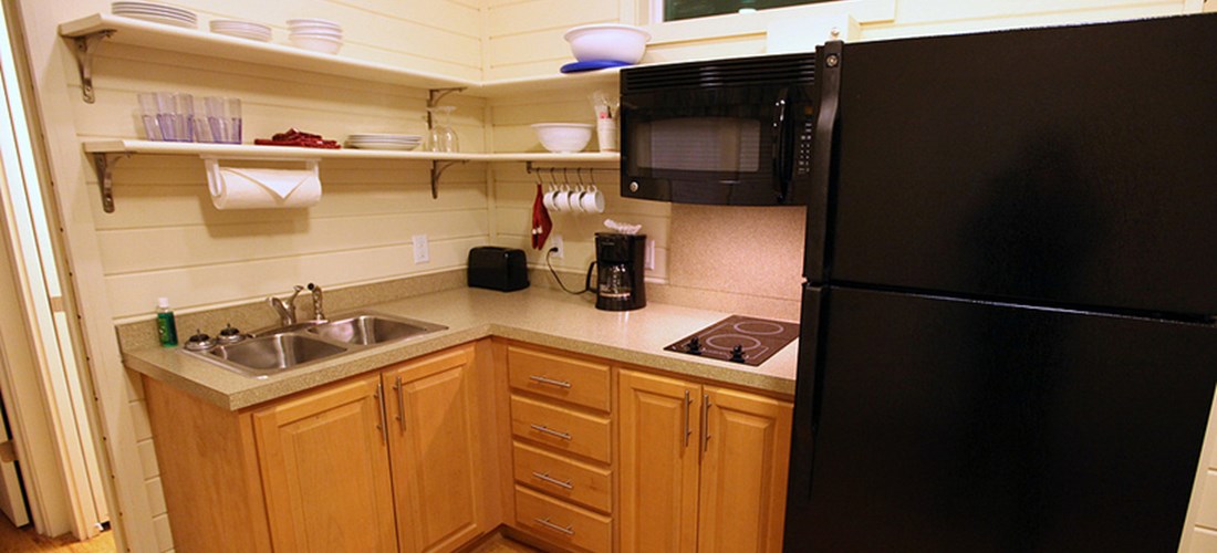 Deluxe Cabin Kitchen