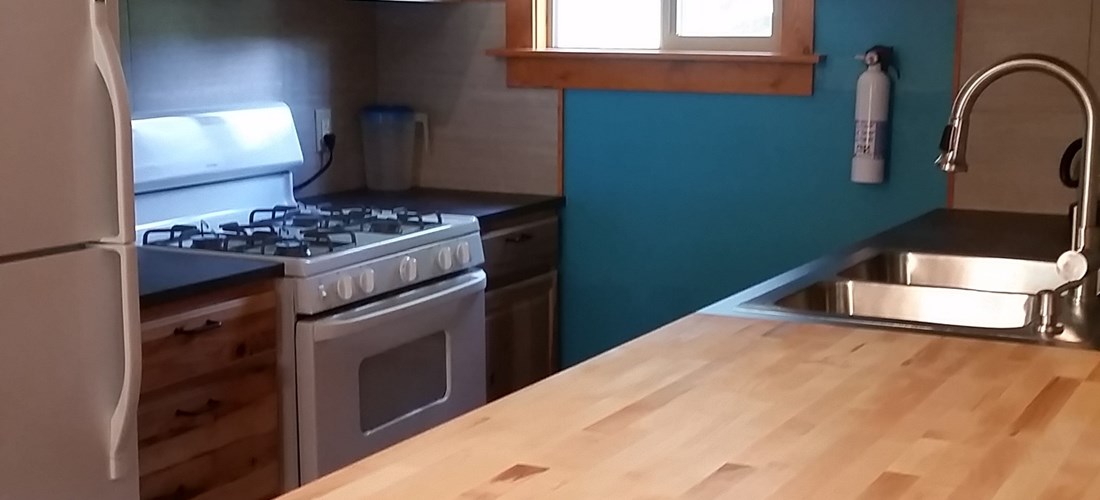 Spacious kitchen all ready for you, just bring your food!