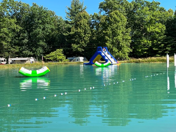 Swim Lake with Inflatables