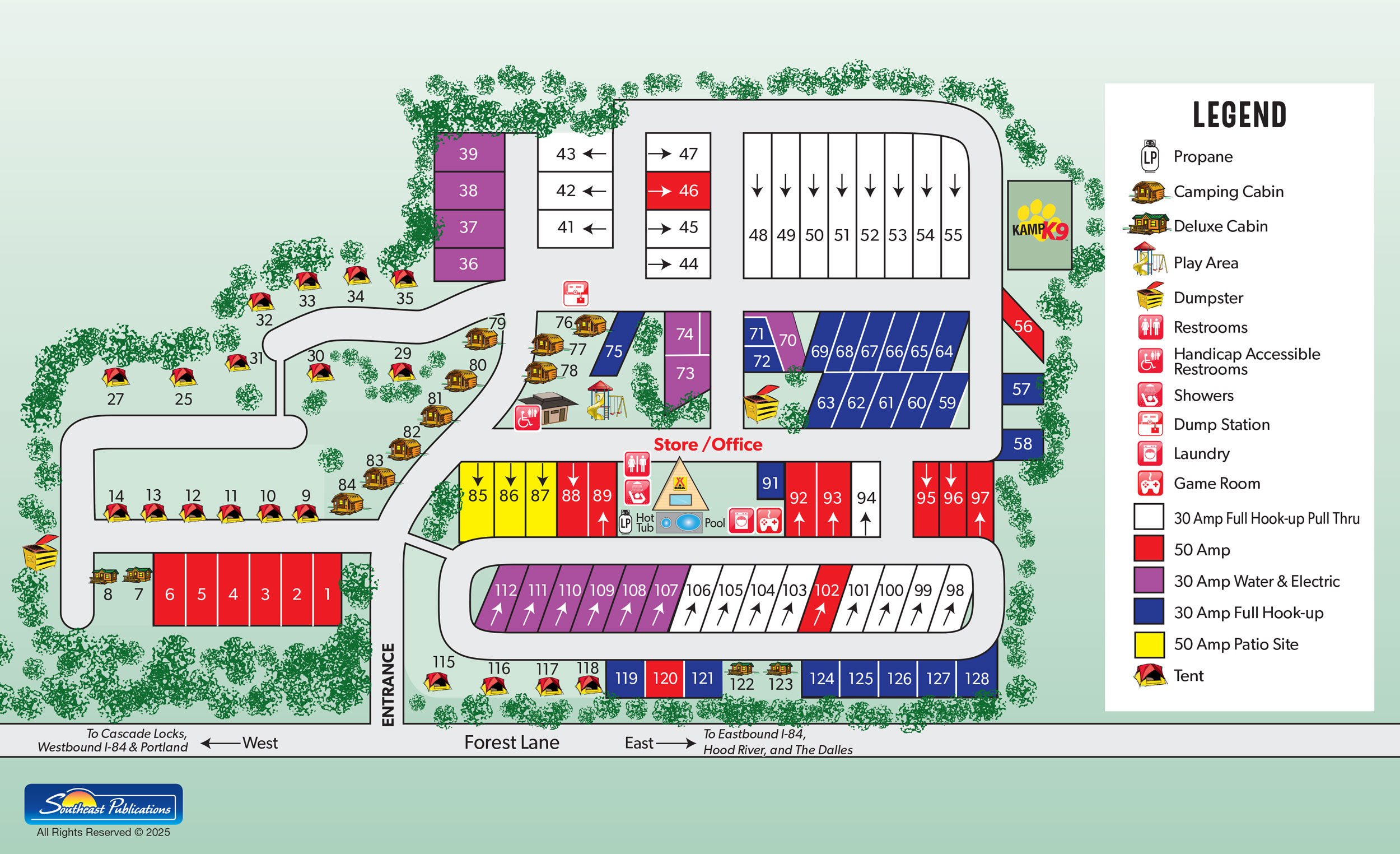 Campground Site Map