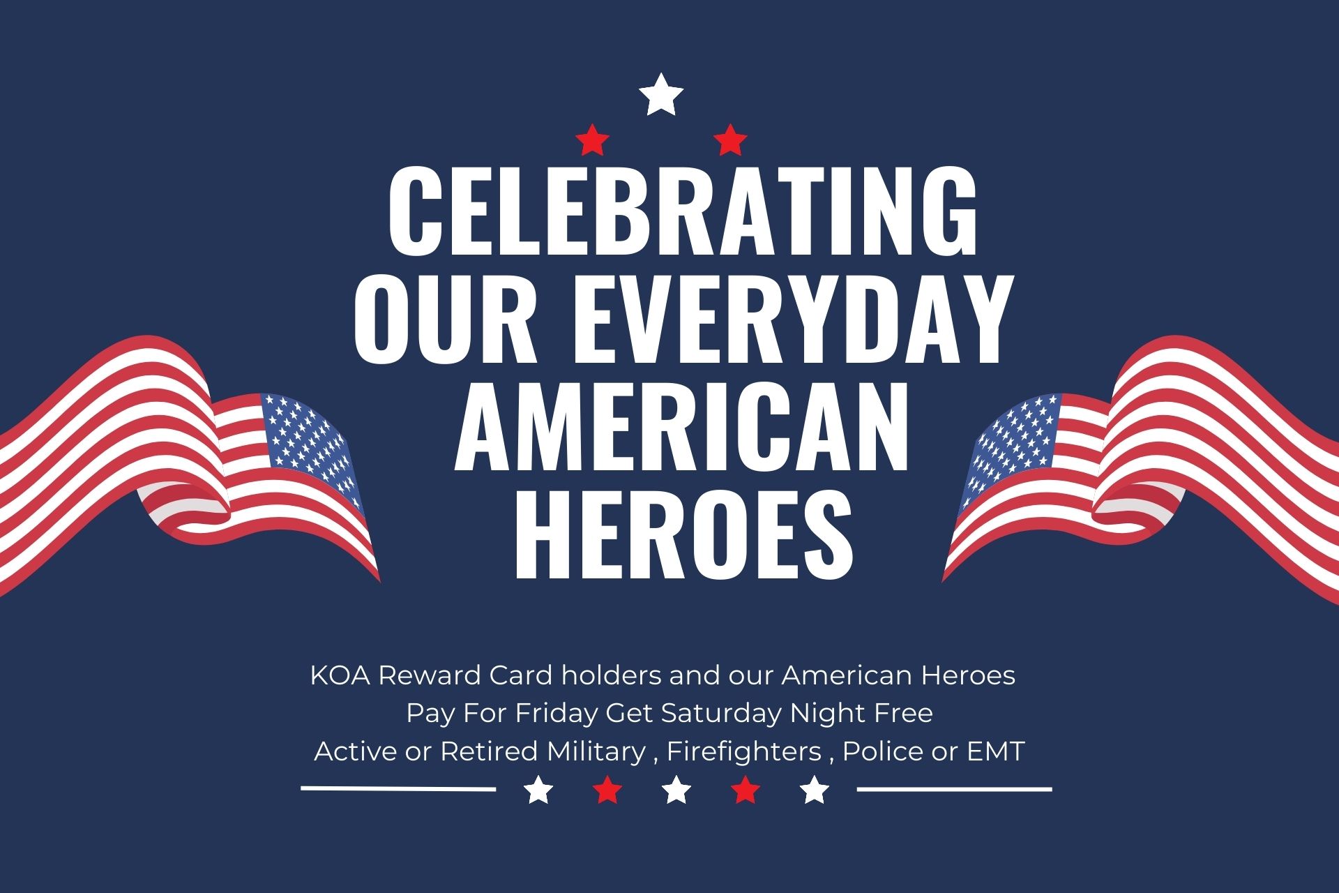 September 11-13 KOA Reward Campers and American Heroes Photo