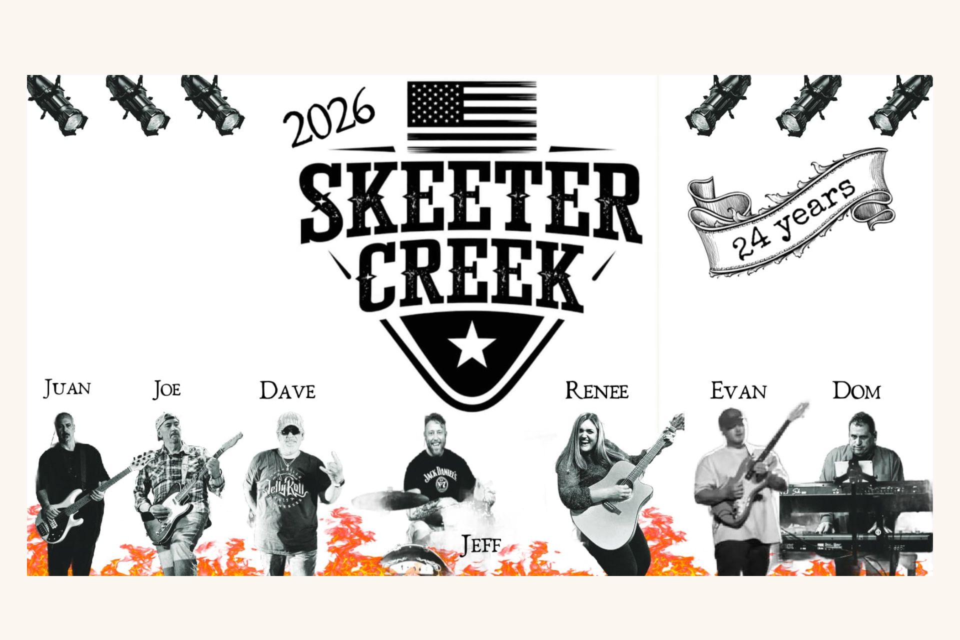 Skeeter Creek Captial Districts #! Country Cover Band Photo