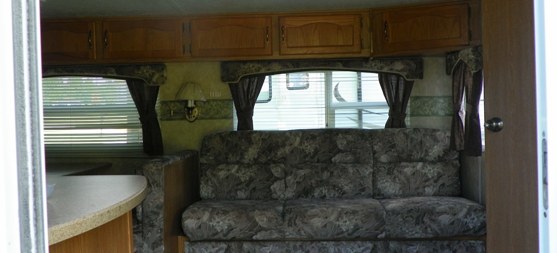 Rental trailer 150 fold out couch.