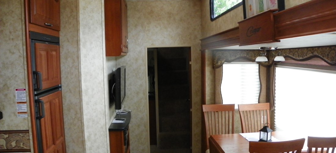 Rental trailer 50B interior.