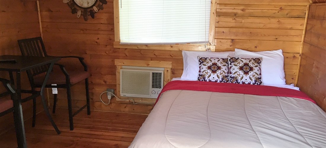 Inside Couple's Cabin Bed