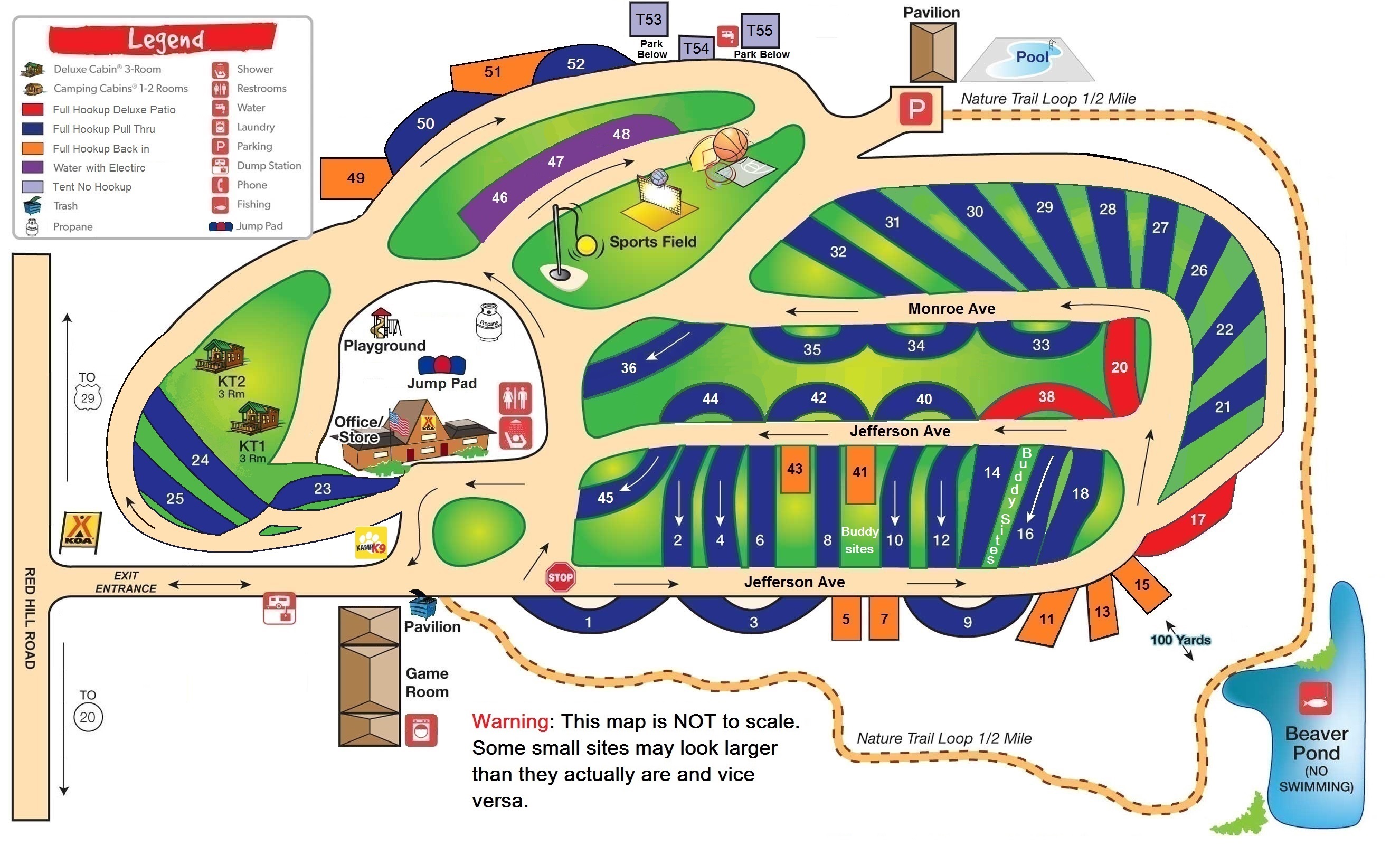 Campground Site Map