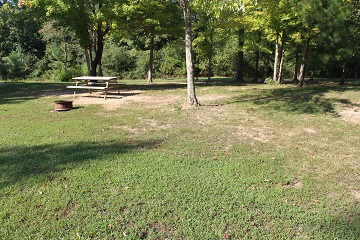 Primitive Tenting in Camping village