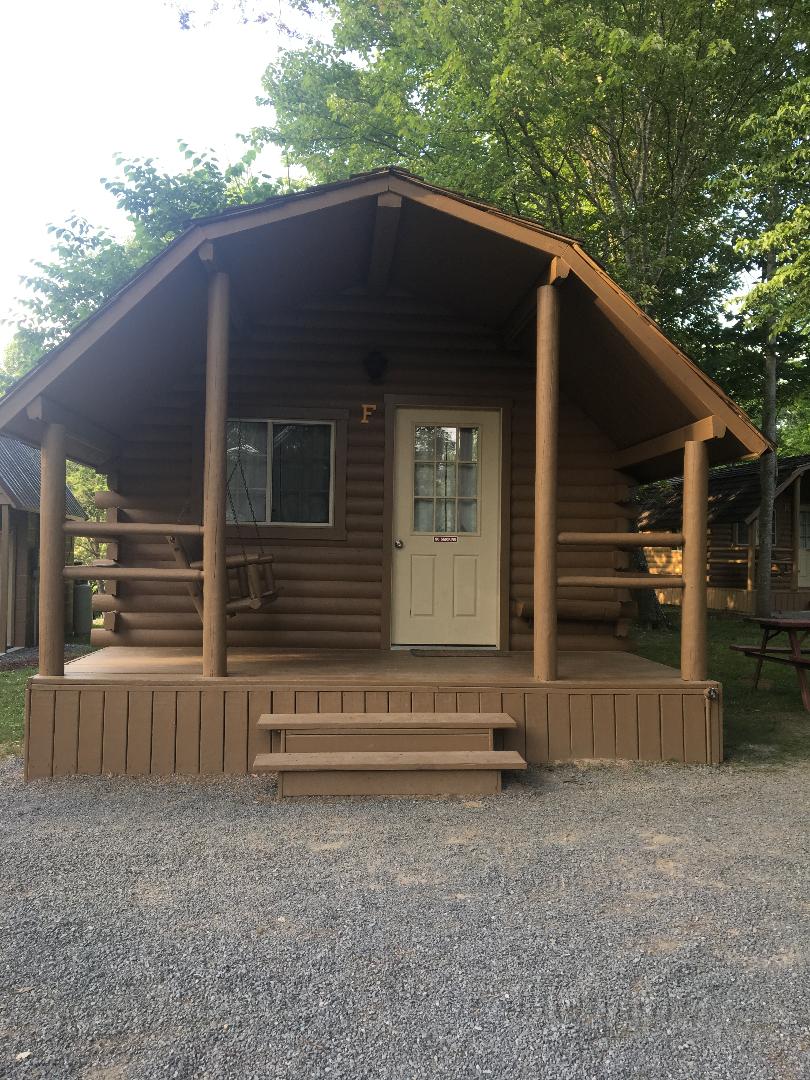 Cabin F
Our 2 Room Cabin that Sleeps 6
located in our Camping Village