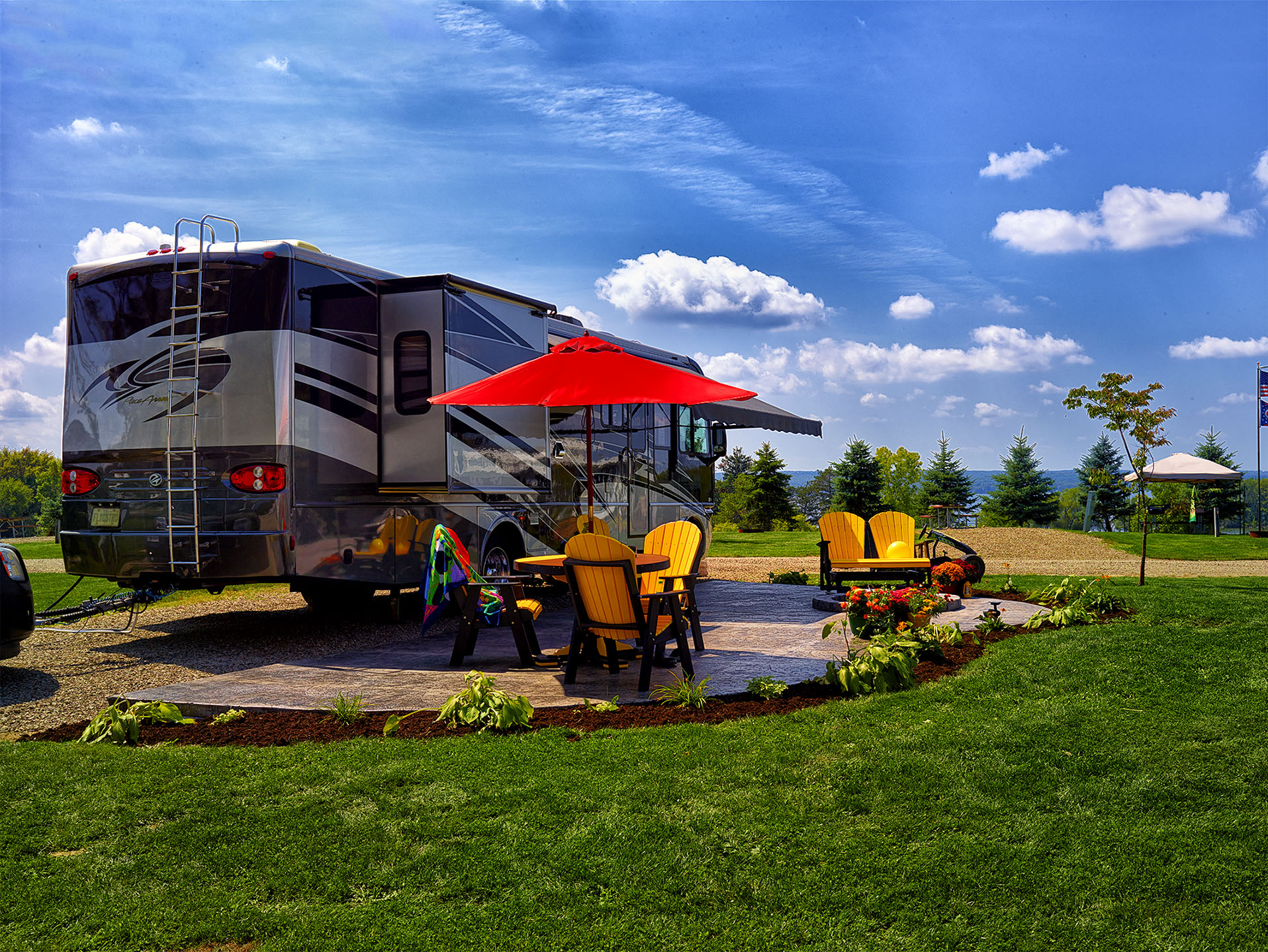 Dewittville, New York RV Camping Sites Chautauqua Lake KOA Holiday