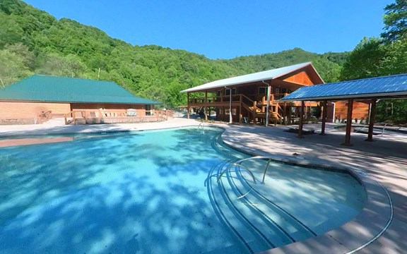 New Outdoor Pool, Hot Tub, and Café Area