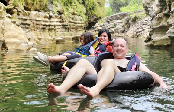 Tubing on the River