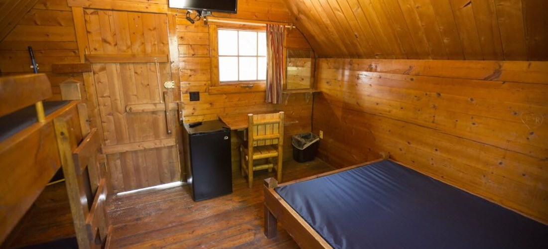 upgraded 1 room camping cabin