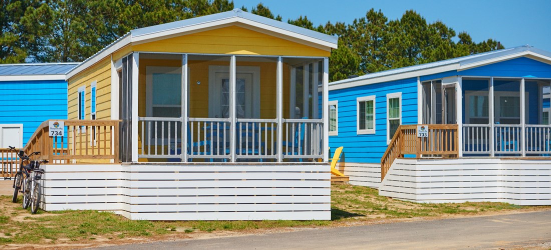 At Chesapeake Bay KOA our handicap accessible cabins have great amenities like screened porches and full kitchens.