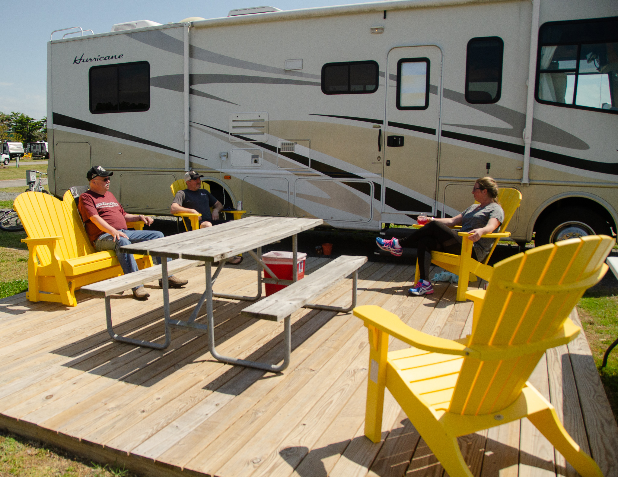 Deluxe patio site