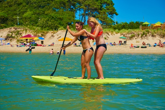 Hop on a paddle board and explore the bay at Chesapeake Bay KOA!